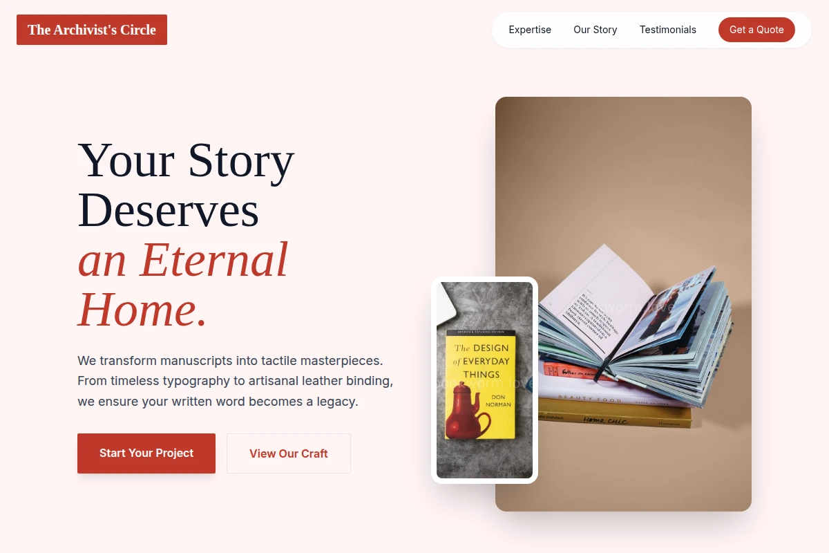 Page Book Design